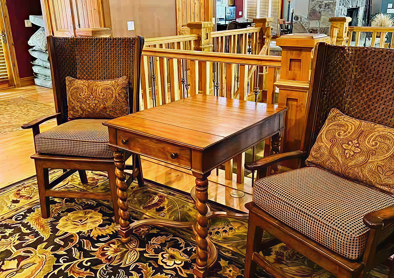 tables and chairs